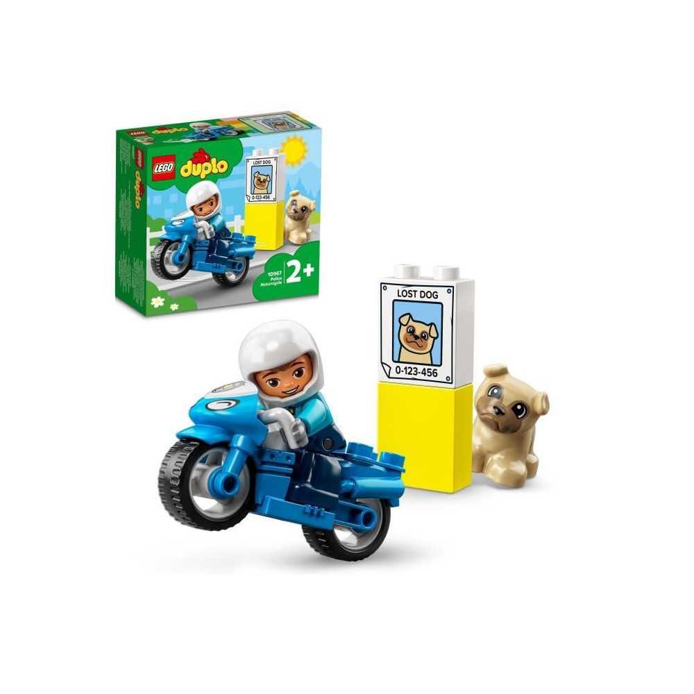 LEGO 10967 DUPLO The Police Motorcycle, Toy For Children Aged 2 And Up