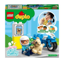 LEGO 10967 DUPLO The Police Motorcycle, Toy For Children Aged 2 And Up
