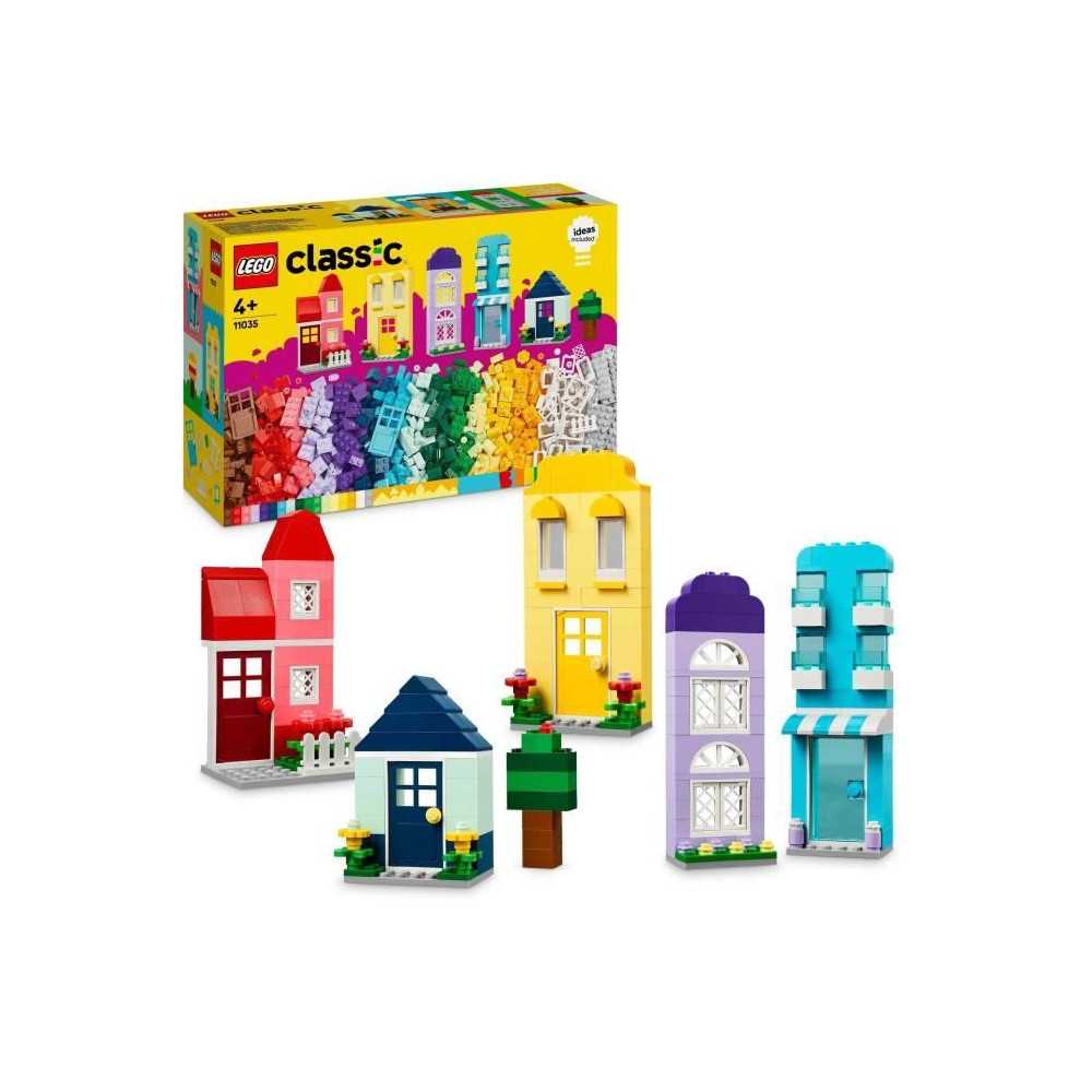 LEGO 11035 Classic Creative Houses, Toy for Boys and Girls Ages 4, Bui