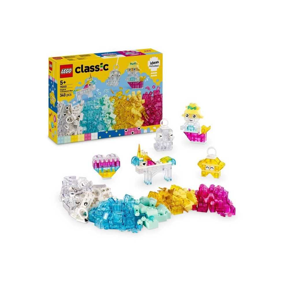 LEGO Classic 11040 La Boîte de Briques Transparentes Magiques - Jeu d