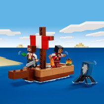 LEGO Minecraft 21259 Pirate Ship Voyage Building and Exploration Set