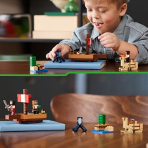LEGO Minecraft 21259 Pirate Ship Voyage Building and Exploration Set