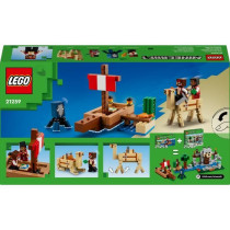 LEGO Minecraft 21259 Pirate Ship Voyage Building and Exploration Set