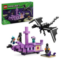 LEGO Minecraft 21264 Ender Dragon & Ship - Set inspired by the video g