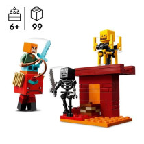 LEGO Minecraft 21266 The Nether Lava Battle - Toy for video game fans