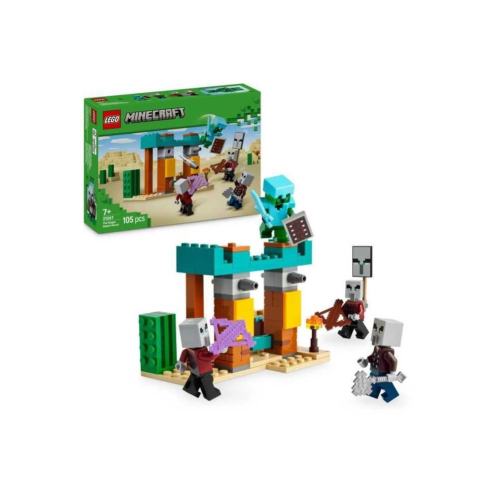 LEGO Minecraft 21267 Desert Illager Patrol - Building Game for Ages 7