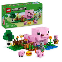 LEGO Minecraft 21268 Piglet's House - Building Game for Girls Ages 7 a