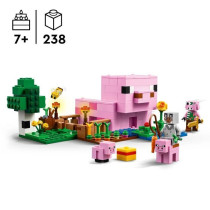 LEGO Minecraft 21268 Piglet's House - Building Game for Girls Ages 7 a
