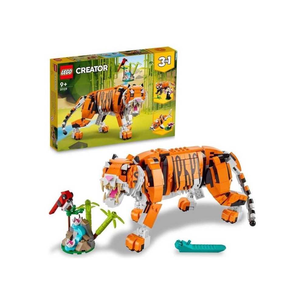 LEGO 31129 Creator 3-in-1 Her Majesty the Tiger, Animal Toys for Girls