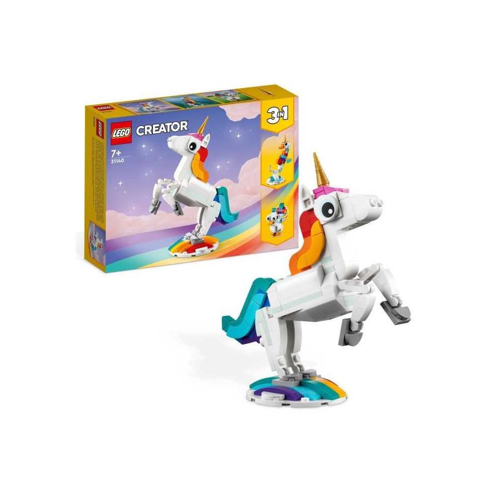 Lego Creator 3-in-1 31140 The magic unicorn, hippocampal and peacock t