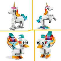 Lego Creator 3-in-1 31140 The magic unicorn, hippocampal and peacock t