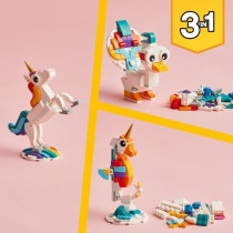 Lego Creator 3-in-1 31140 The magic unicorn, hippocampal and peacock t