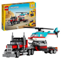 LEGO 31146 Creator 3in1 Trailer Truck with Helicopter, Helicopter Toy
