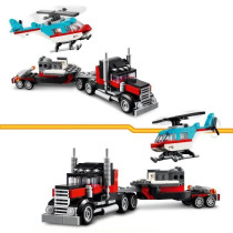 LEGO 31146 Creator 3in1 Trailer Truck with Helicopter, Helicopter Toy