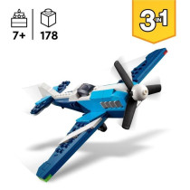 LEGO Creator 31160 3-in-1 Aeroplane: Race Plane - Building Toy for Age