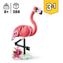 LEGO Creator 31170 3-en-1 Animaux sauvages : le flamant rose - Jouet p