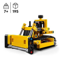 LEGO 42163 Technic Bulldozer, Construction Toy for Children, Excavator