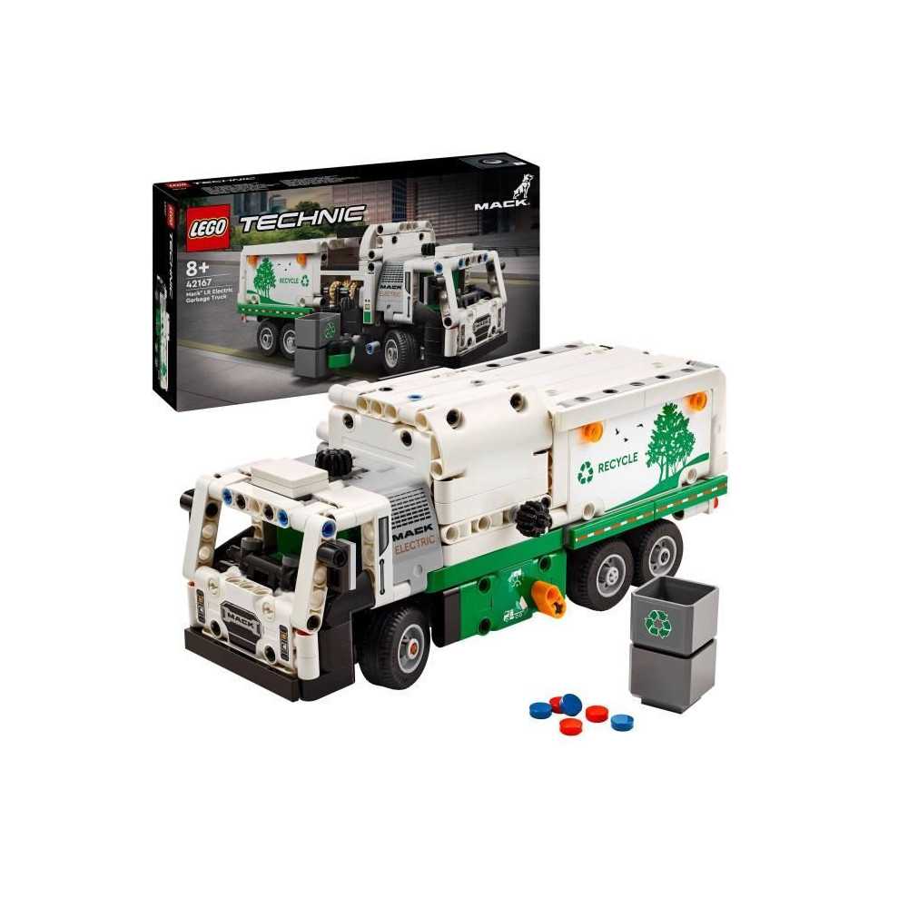 LEGO 42167 Technic Mack LR Electric Garbage Truck, Electric Truck Toy, LEGO 42167 Technic Mack LR Electric Garbage Truck, Electric Truck Toy,