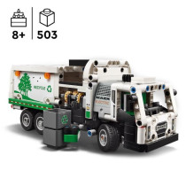 LEGO 42167 Technic Mack LR Electric Garbage Truck, Electric Truck Toy,