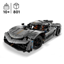 LEGO Technic 42173 Hypercar Koenigsegg Jesko Absolut gray - Building s