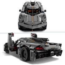 LEGO Technic 42173 Hypercar Koenigsegg Jesko Absolut gray - Building s