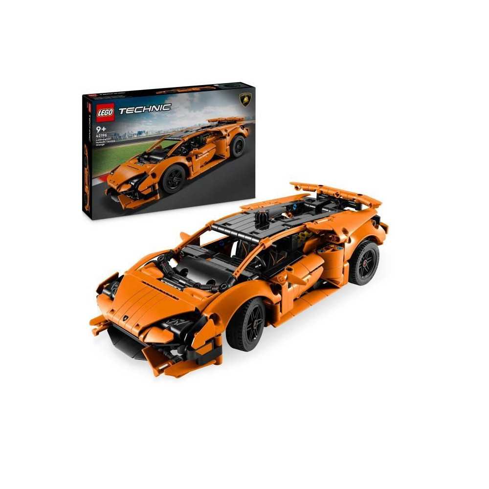 LEGO Technic 42196 Lamborghini Huracán Tecnica Orange Toy Car for 9 Y