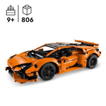 LEGO Technic 42196 Lamborghini Huracán Tecnica Orange Toy Car for 9 Y