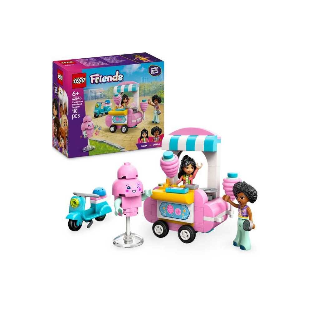 LEGO Friends 42643 Cotton Candy Stand and Scooter - Toy for Girls Ages LEGO Friends 42643 Cotton Candy Stand and Scooter - Toy for Girls Ages