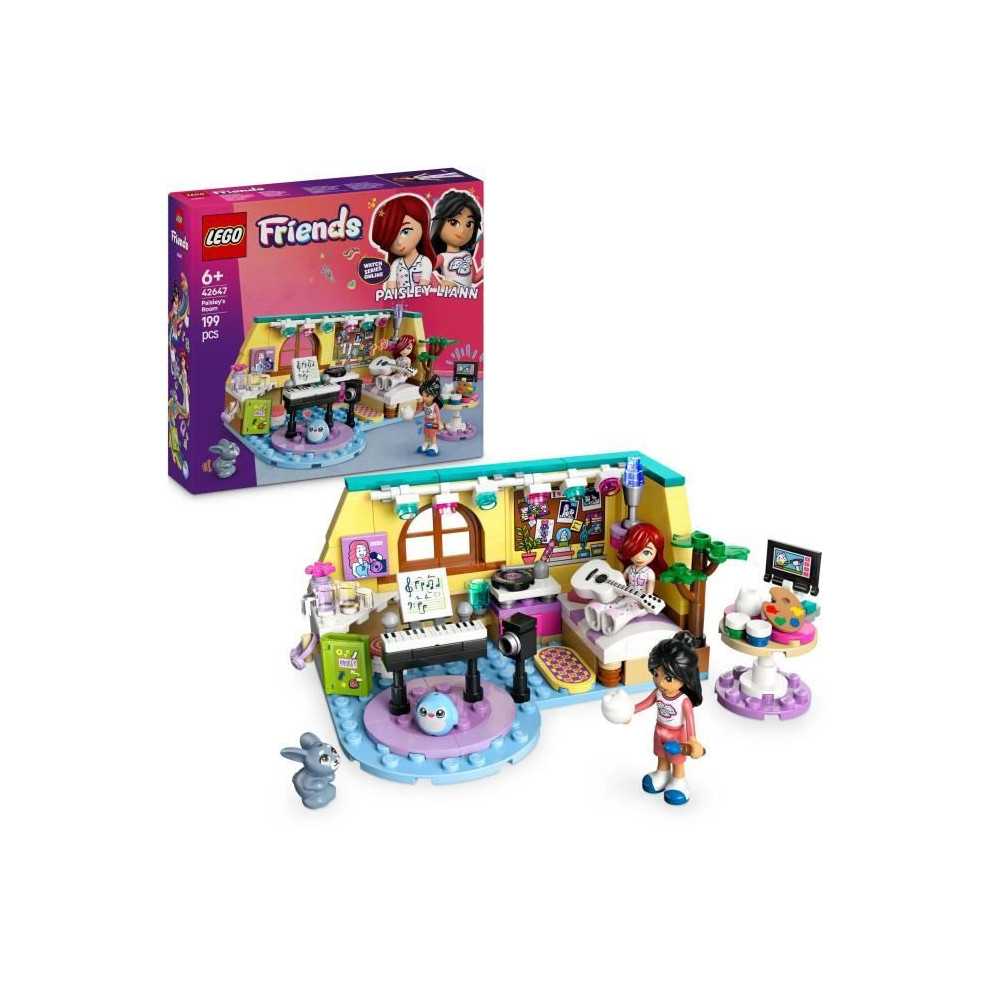 LEGO Friends 42647 Paisley's Bedroom - Interactive Toy for Girls Aged
