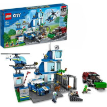 LEGO 60316 City Police Station, Toy Car, Garbage Truck and Helicopter