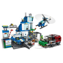 LEGO 60316 City Police Station, Toy Car, Garbage Truck and Helicopter