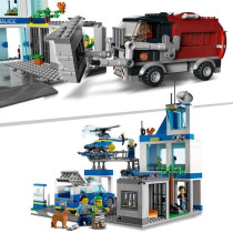 LEGO 60316 City Police Station, Toy Car, Garbage Truck and Helicopter