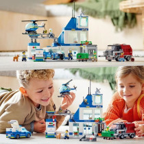 LEGO 60316 City Police Station, Toy Car, Garbage Truck and Helicopter