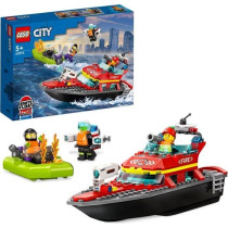 Lego City 60373 The firefighters' rescue boat, floating toy, jetpack a
