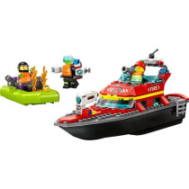 Lego City 60373 The firefighters' rescue boat, floating toy, jetpack a