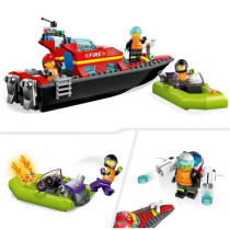 Lego City 60373 The firefighters' rescue boat, floating toy, jetpack a