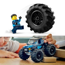 LEGO 60402 City The Blue Monster Truck, Off-Road Truck Toy and Driver