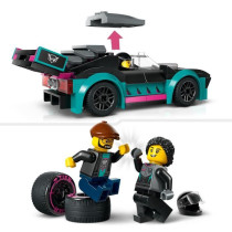 LEGO 60406 City Race Car and Car Transport Truck, Toy with Vehicle, Dr