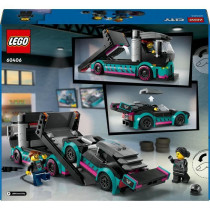 LEGO 60406 City Race Car and Car Transport Truck, Toy with Vehicle, Dr