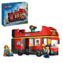 LEGO City 60407 Red Double-Decker Bus, Toy Bus, Vehicle for Kids Ages