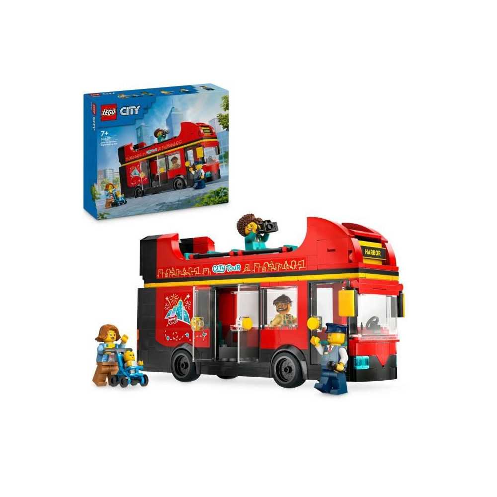 LEGO City 60407 Red Double-Decker Bus, Toy Bus, Vehicle for Kids Ages LEGO City 60407 Red Double-Decker Bus, Toy Bus, Vehicle for Kids Ages