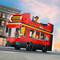 LEGO City 60407 Red Double-Decker Bus, Toy Bus, Vehicle for Kids Ages