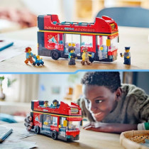 LEGO City 60407 Red Double-Decker Bus, Toy Bus, Vehicle for Kids Ages