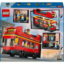 LEGO City 60407 Red Double-Decker Bus, Toy Bus, Vehicle for Kids Ages