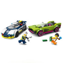 LEGO 60415 City The Chase between the Police Car and the Super Car, To