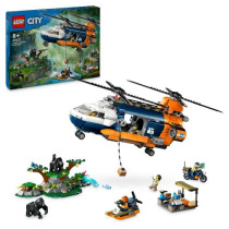 LEGO City 60437 Jungle Explorer Helicopter Base Camp, Ages 8+