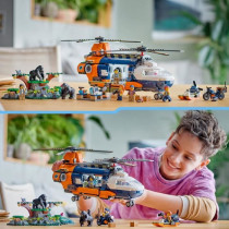 LEGO City 60437 Jungle Explorer Helicopter Base Camp, Ages 8+