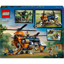 LEGO City 60437 Jungle Explorer Helicopter Base Camp, Ages 8+