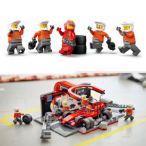 LEGO City 60443 F1 Pit Stop with Ferrari Car - Toy for Boys Ages 6 and