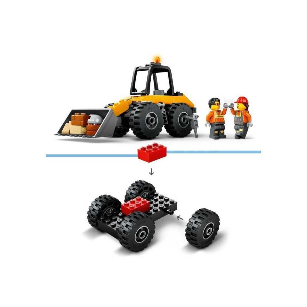 LEGO City 60450 Yellow Construction Loader - Building Game for Kids 4